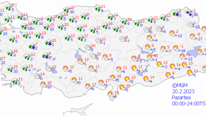 METEOROLOJİDEN KAR VE YAĞMUR UYARISI