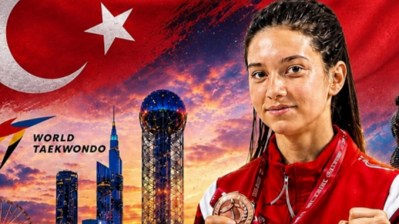 Milli sporcu Eslin Göktepeli'den Gürcistan'da bronz madalya!